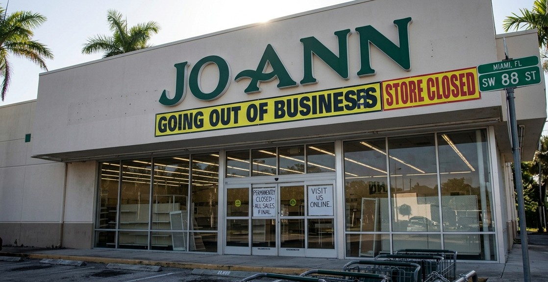 Joann Fabrics is closed stores in Miami